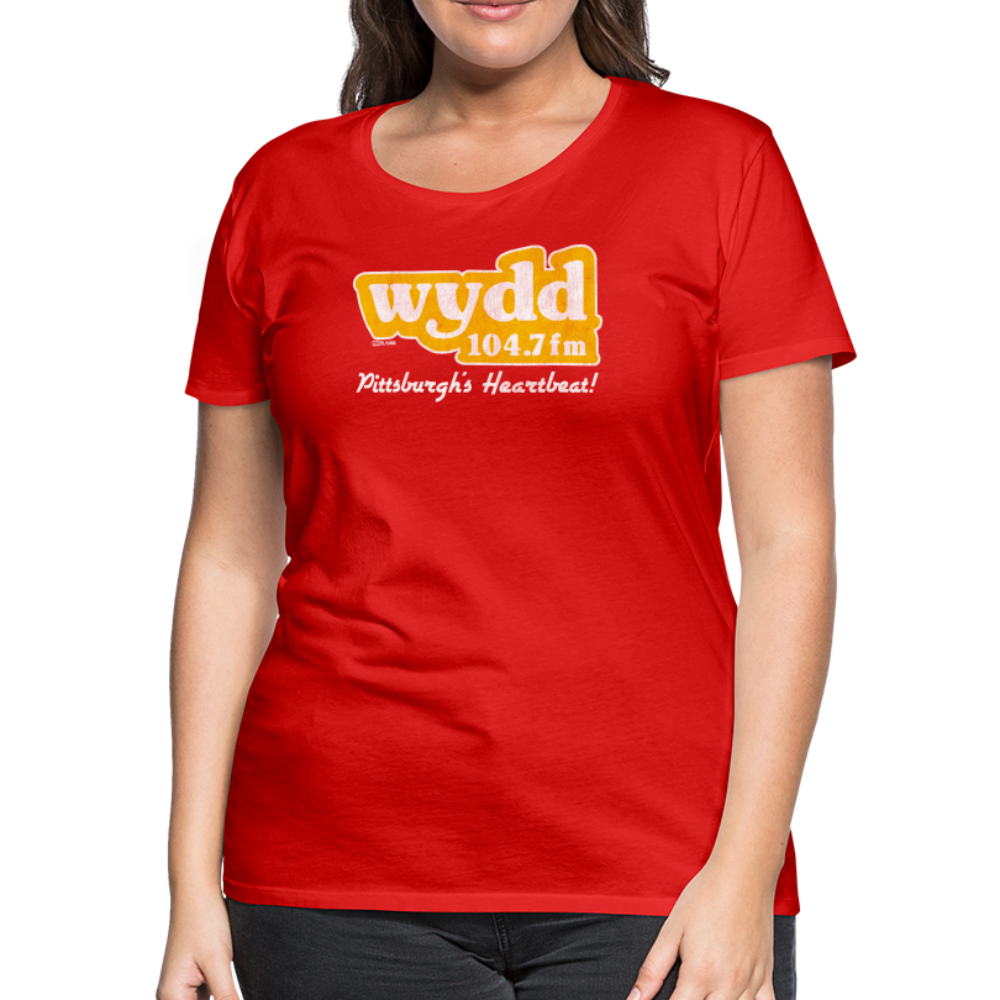 WYDD - PITTSBURGH'S HEARTBEAT - Women's Tee - red