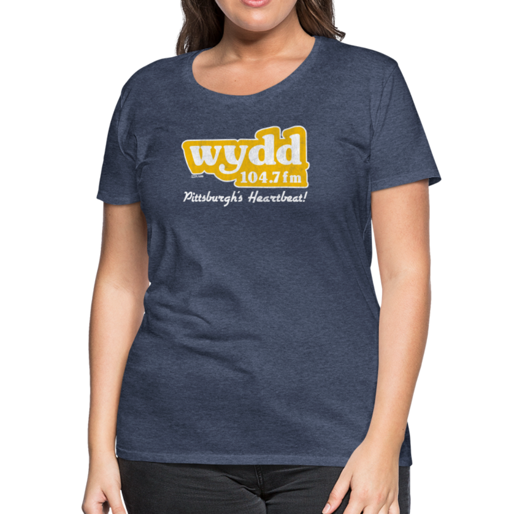 WYDD - PITTSBURGH'S HEARTBEAT - Women's Tee - heather blue