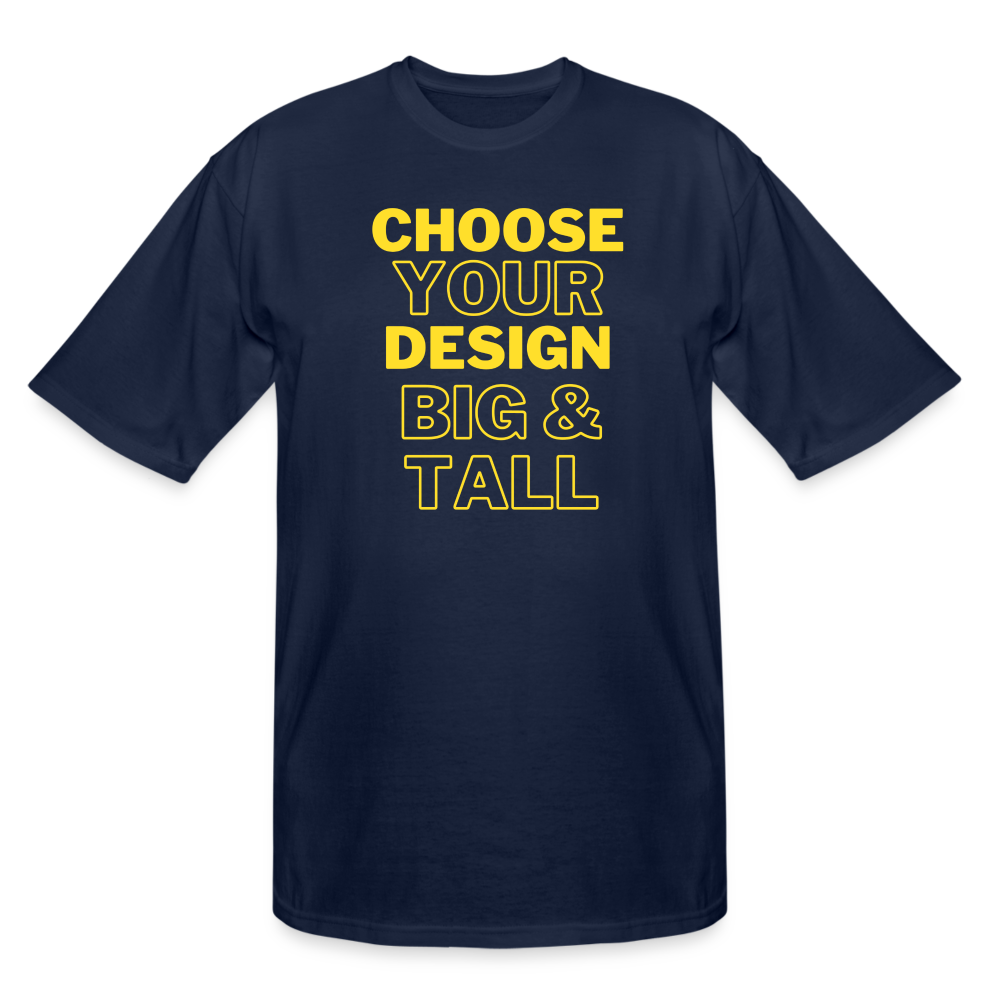CHOOSE YOUR DESIGN - Tall Style T-Shirt - navy