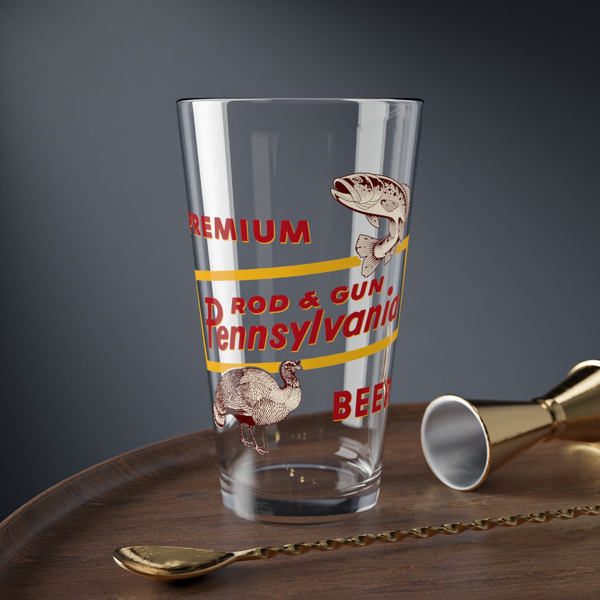 Rod & Gun Pennsylvania Beer - Pint Glass, 16oz