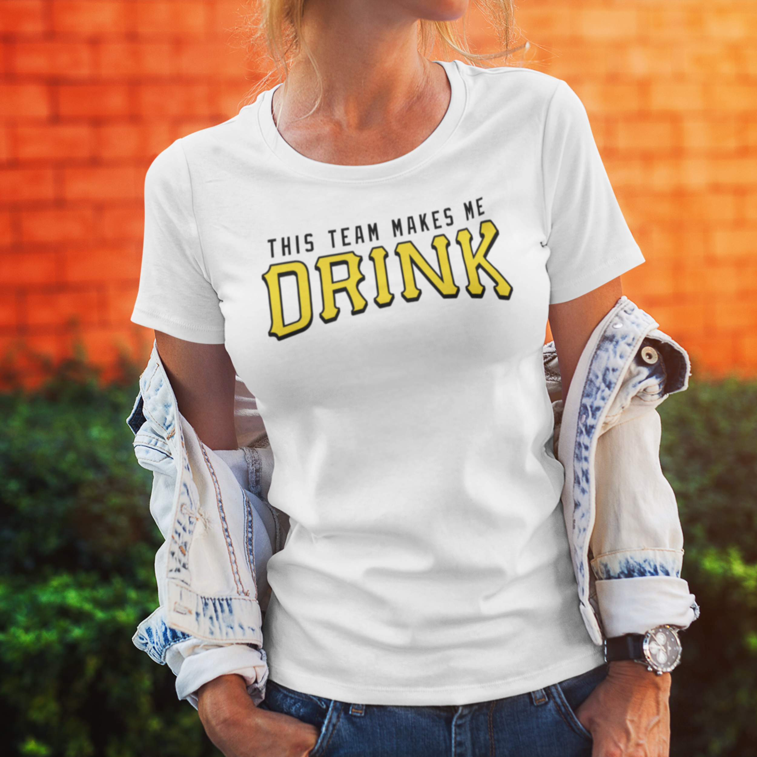This Team Makes Me Drink - Comfort Colors Tee