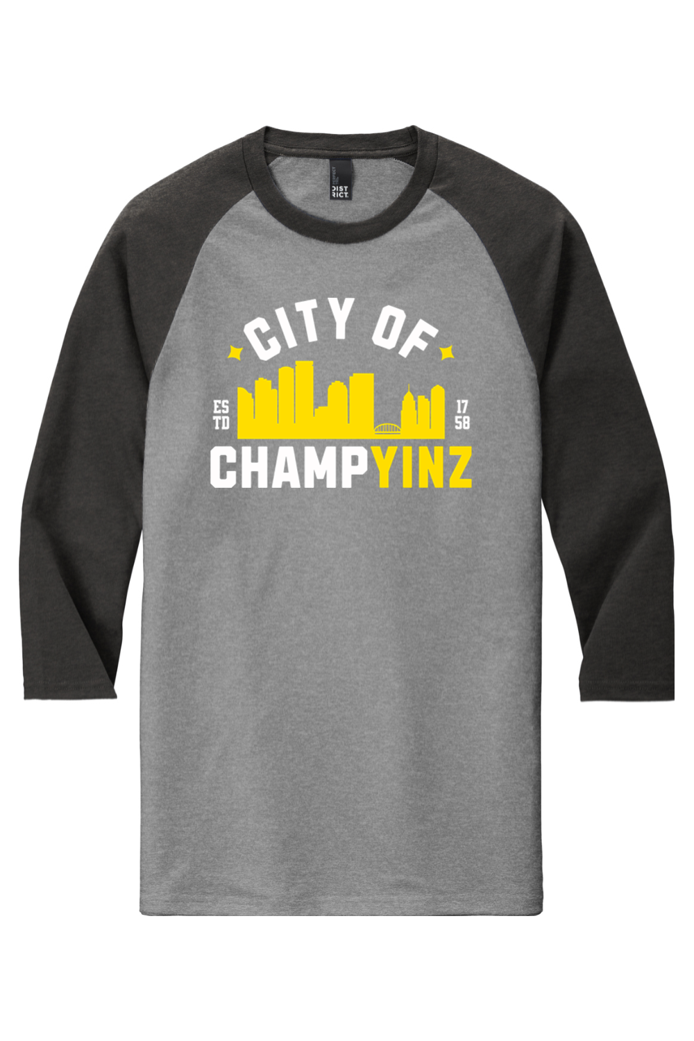 City of ChampYINZ - Triblend Raglan Tee - Yinzylvania