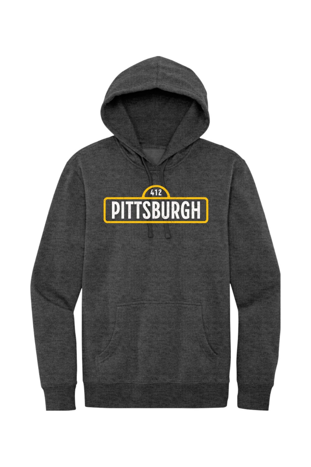 Pittsburgh Street (412) - Fleece Hoodie - Yinzylvania