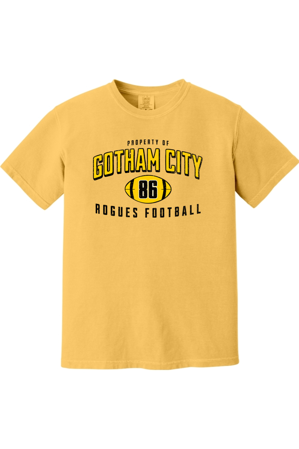 Property of Gotham City Rogues Football - Comfort Colors Tee - Yinzylvania