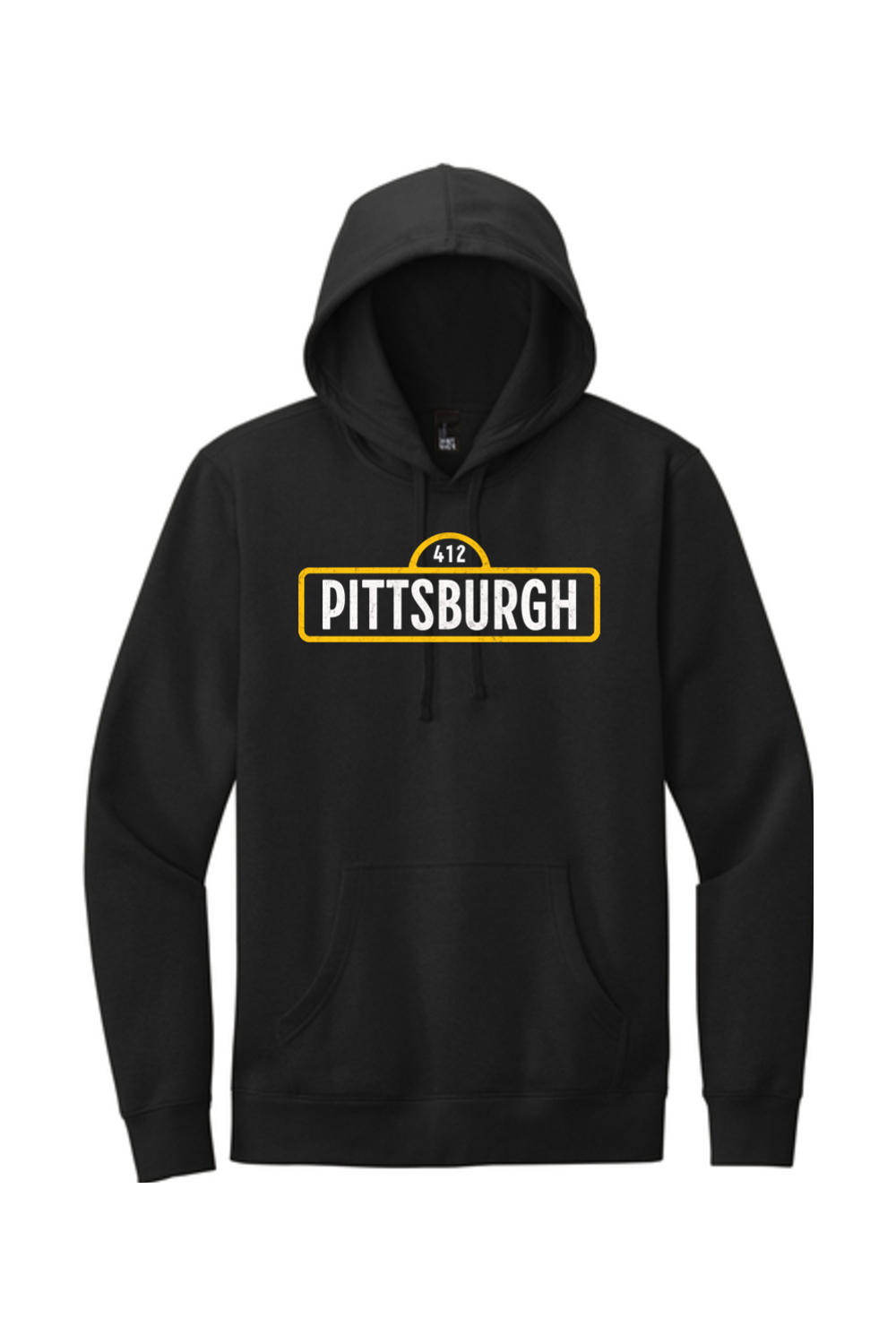 Pittsburgh Street (412) - Fleece Hoodie - Yinzylvania