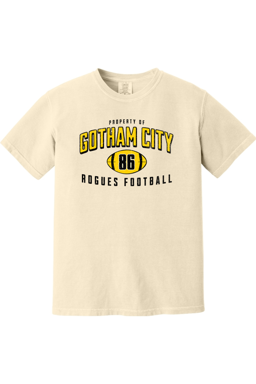 Property of Gotham City Rogues Football - Comfort Colors Tee - Yinzylvania