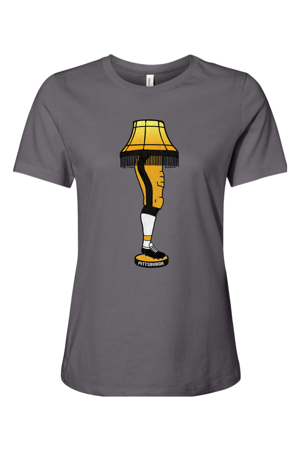 Pittsburgh Football Leg Lamp - Ladies Tee - Yinzylvania