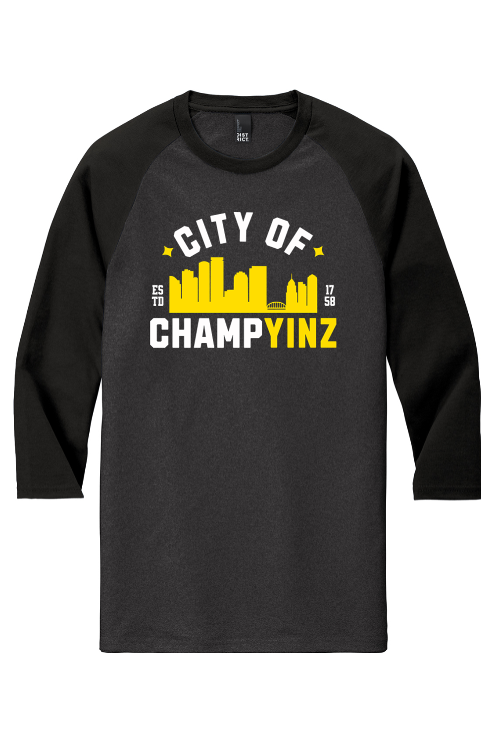 City of ChampYINZ - Triblend Raglan Tee - Yinzylvania