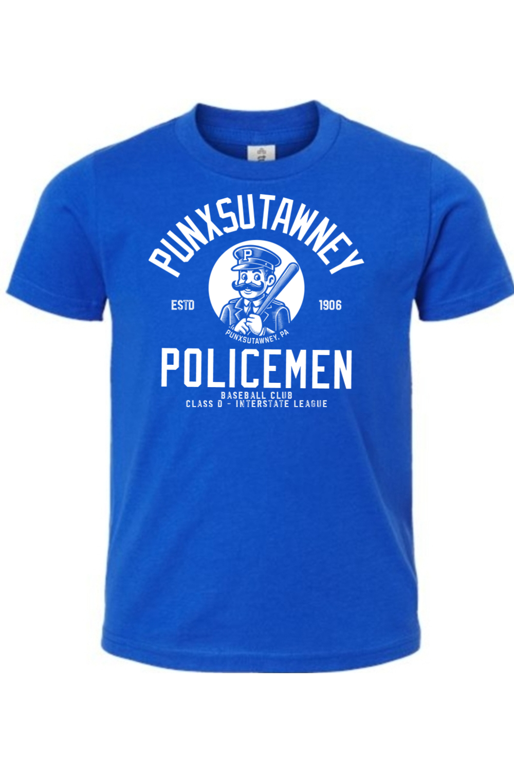 Punxsutawney Policemen Baseball - 1906 - Kids Tee - Yinzylvania