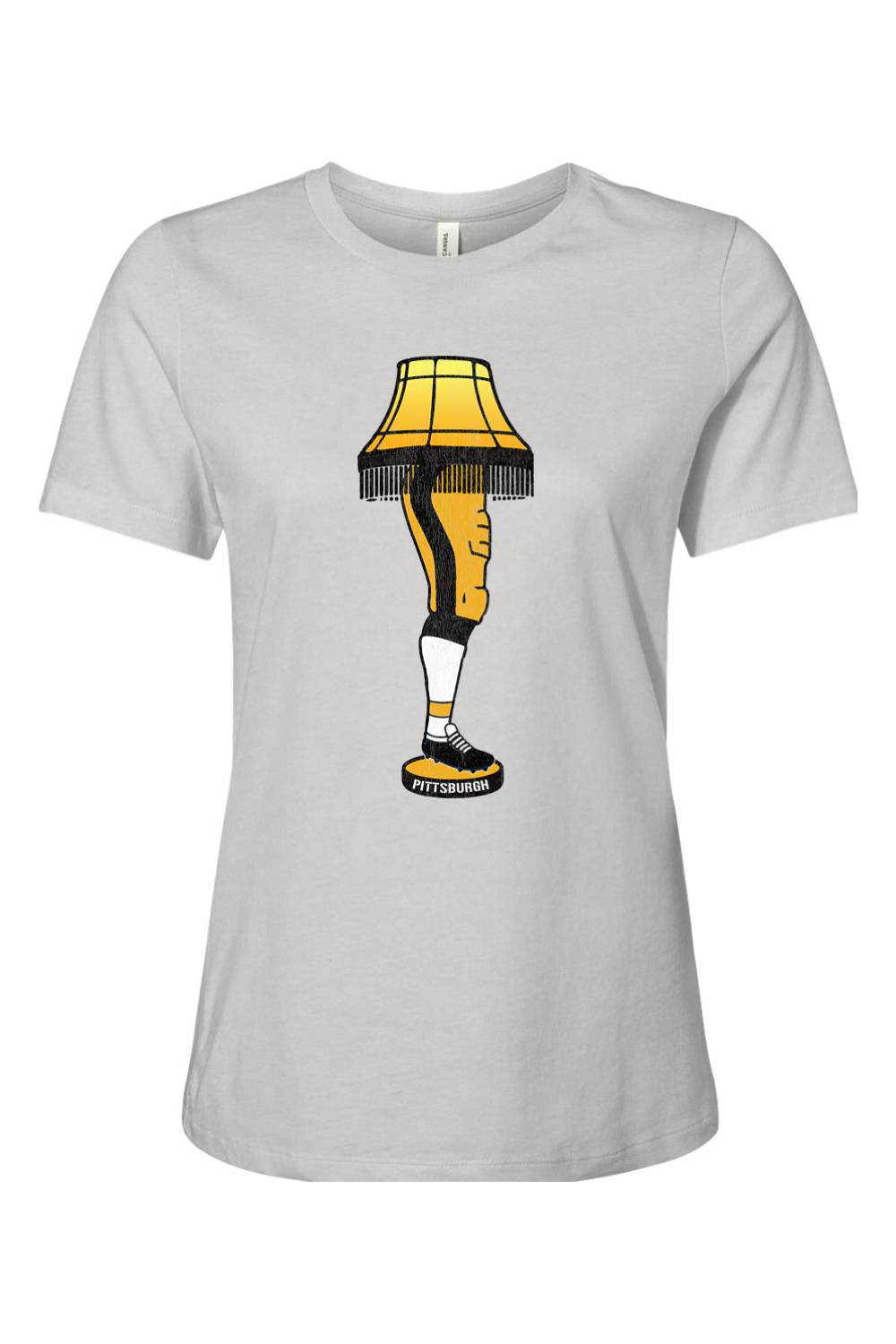 Pittsburgh Football Leg Lamp - Ladies Tee - Yinzylvania