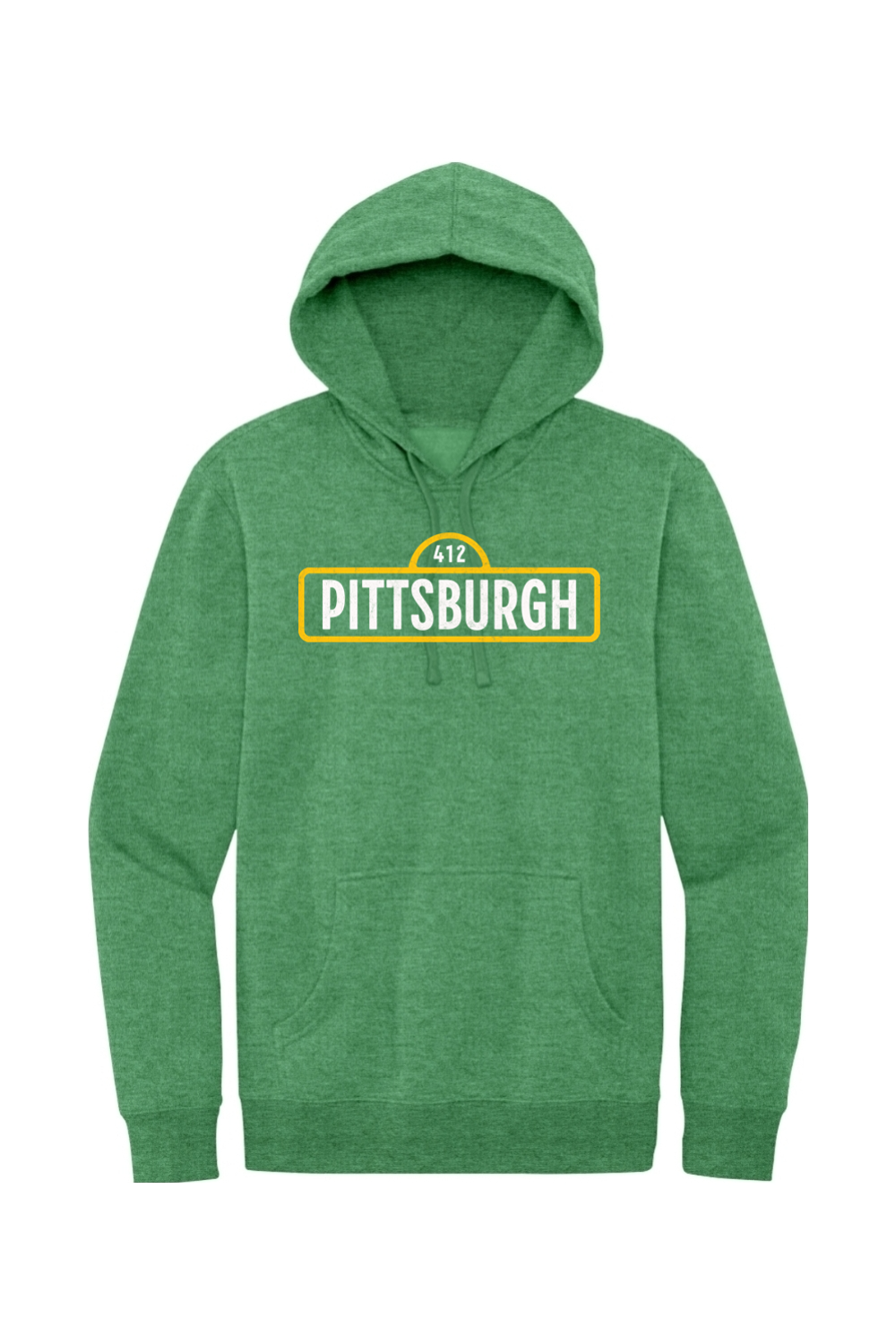 Pittsburgh Street (412) - Fleece Hoodie - Yinzylvania