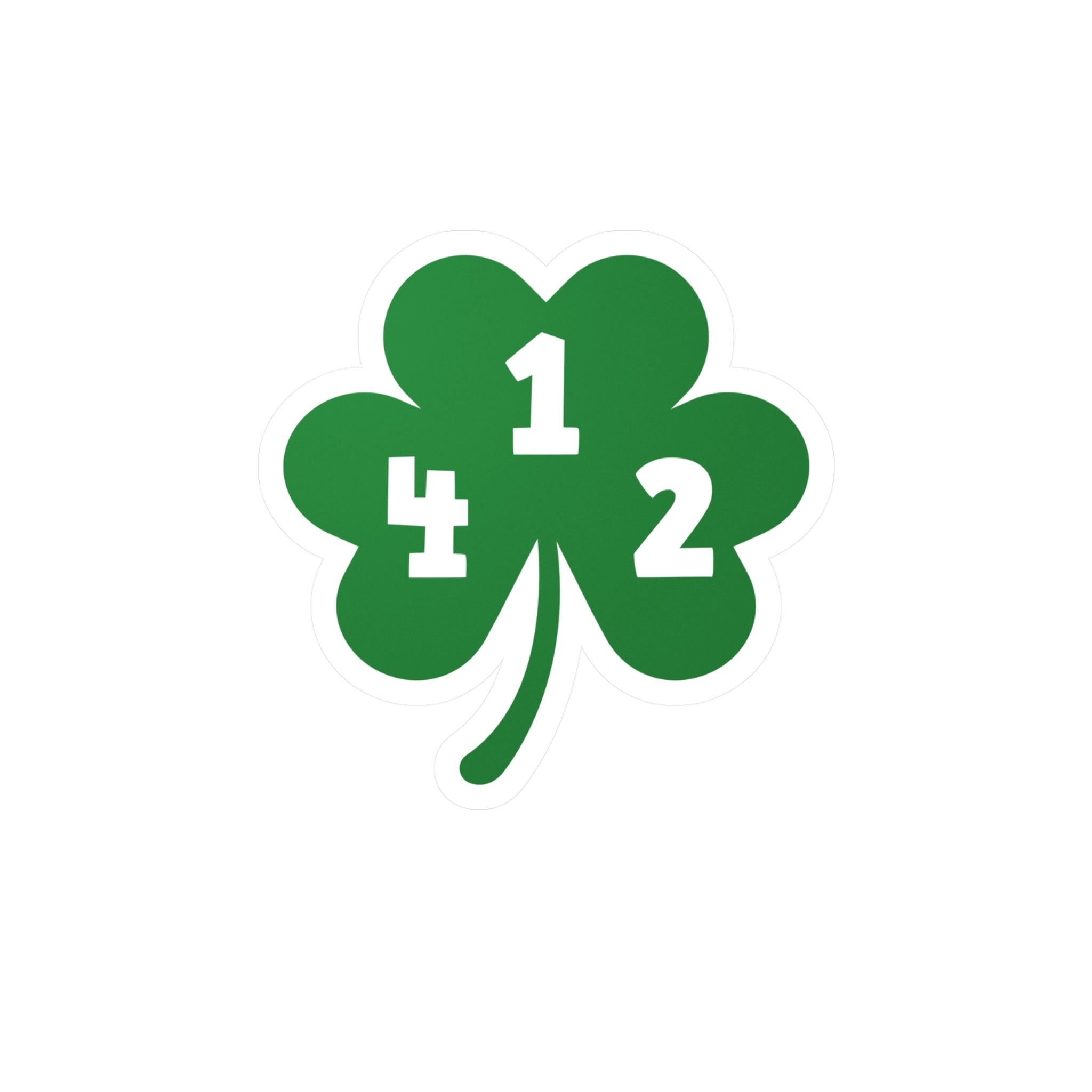 412 Shamrock - Kiss-Cut Vinyl Decals