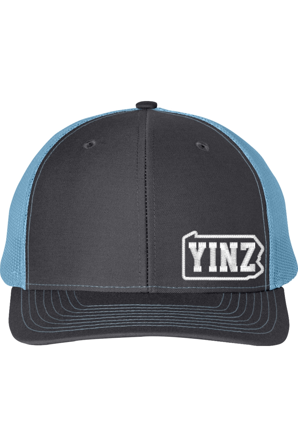 Yinzylvania Logo - White - Embroidered Snapback Hat - Yinzylvania