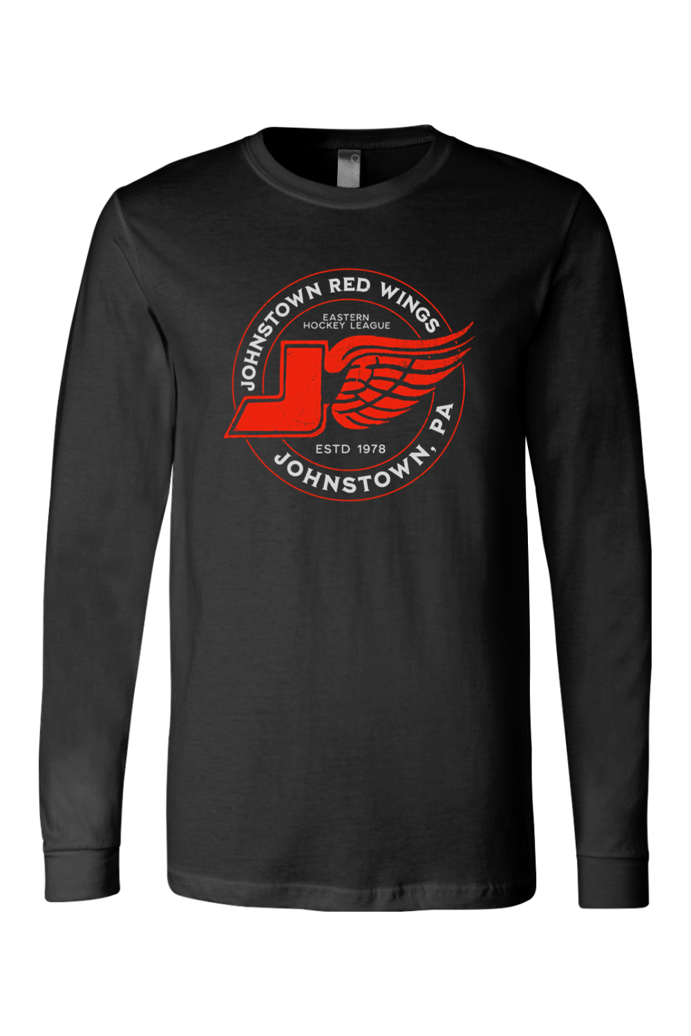 Johnstown Red Wings Hockey - Long Sleeve Tee - Yinzylvania