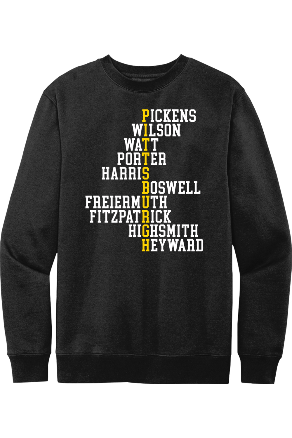 Pittsburgh Football Names - Crewneck Sweatshirt