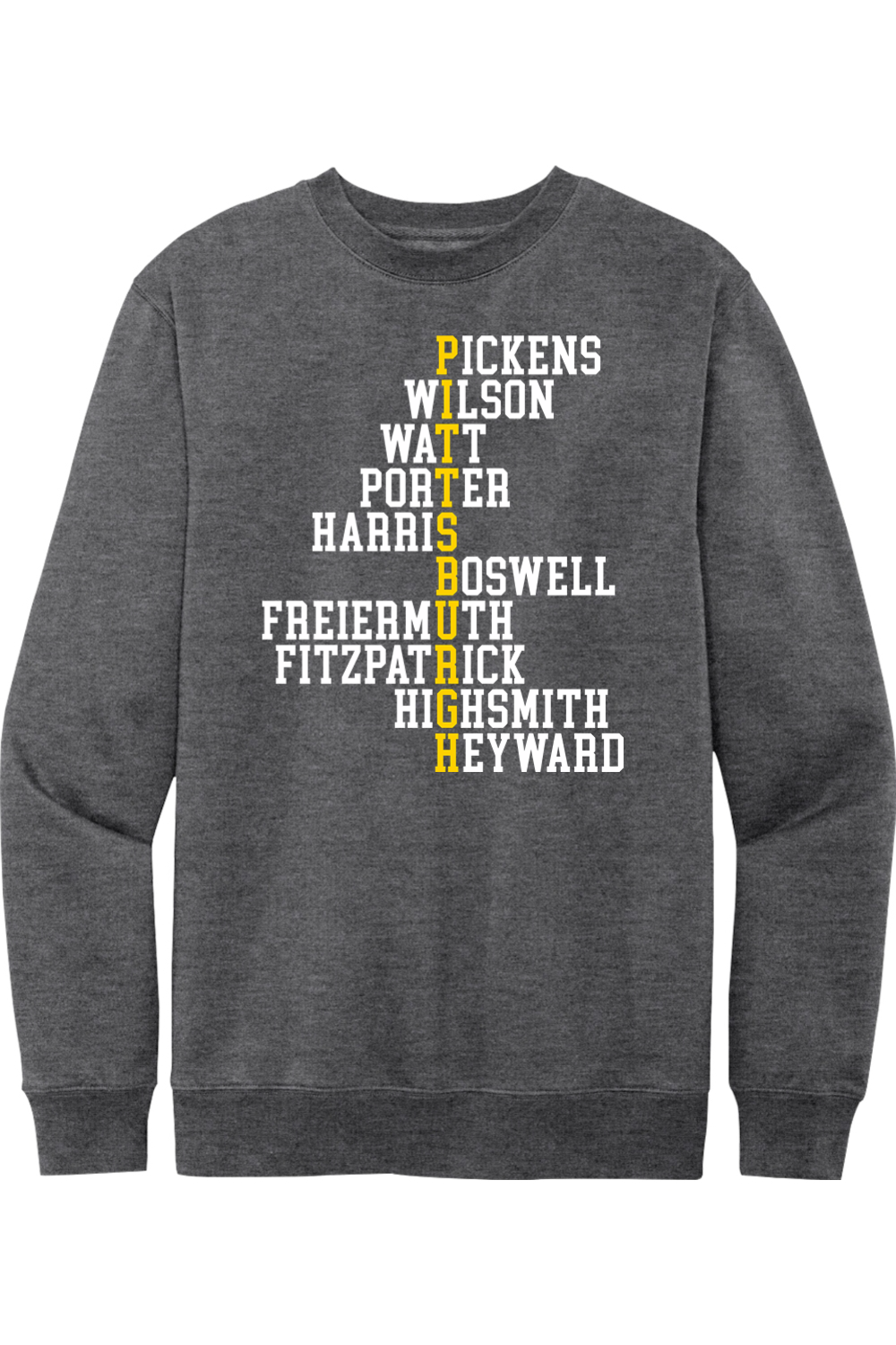 Pittsburgh Football Names - Crewneck Sweatshirt