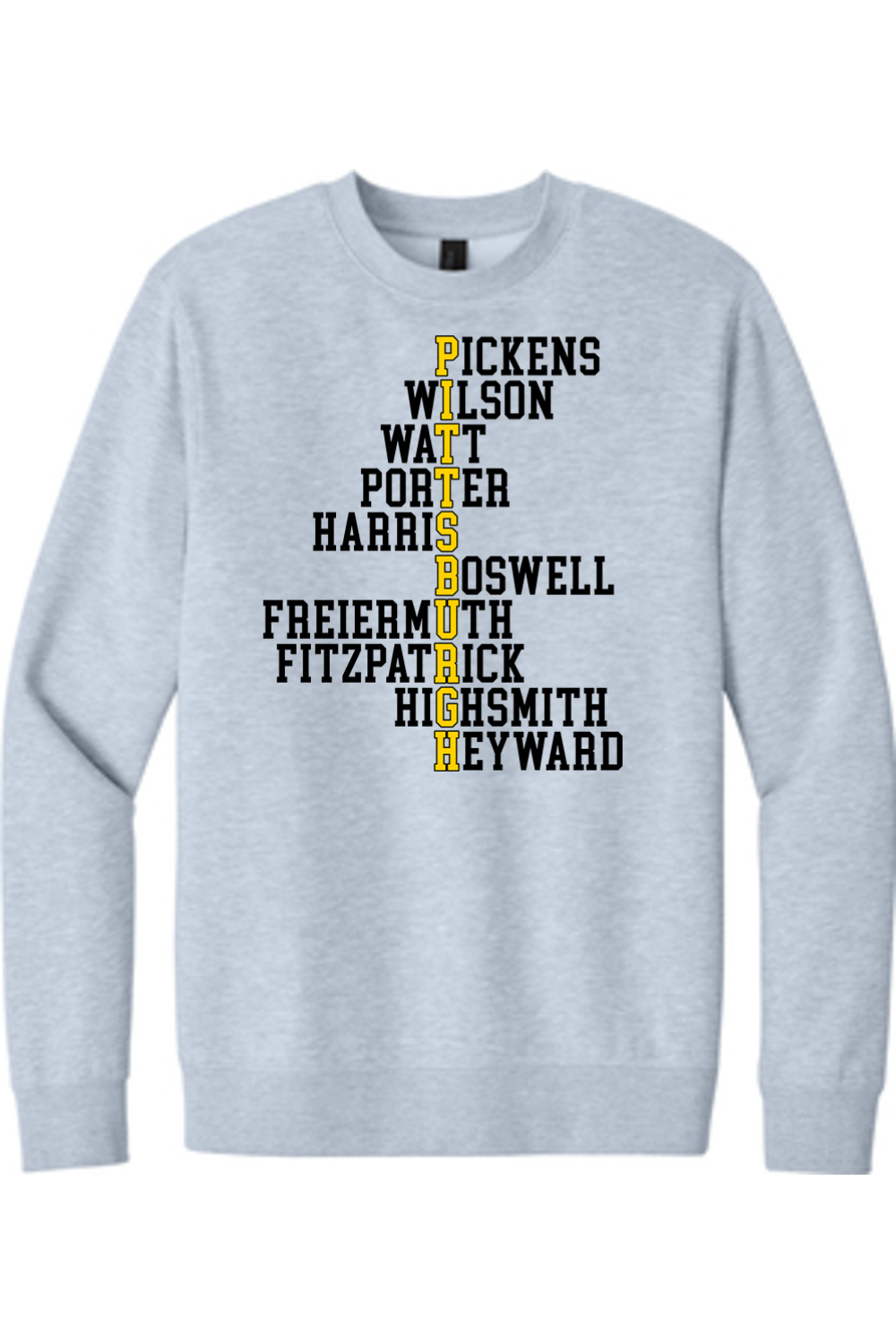 Pittsburgh Football Names - Crewneck Sweatshirt