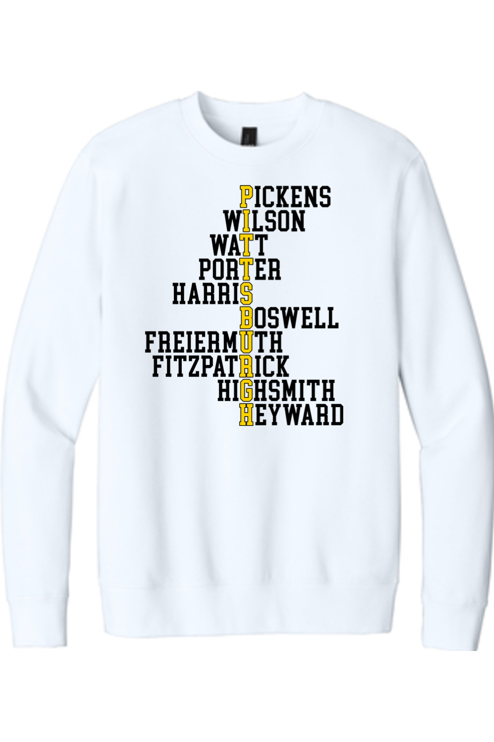 Pittsburgh Football Names - Crewneck Sweatshirt