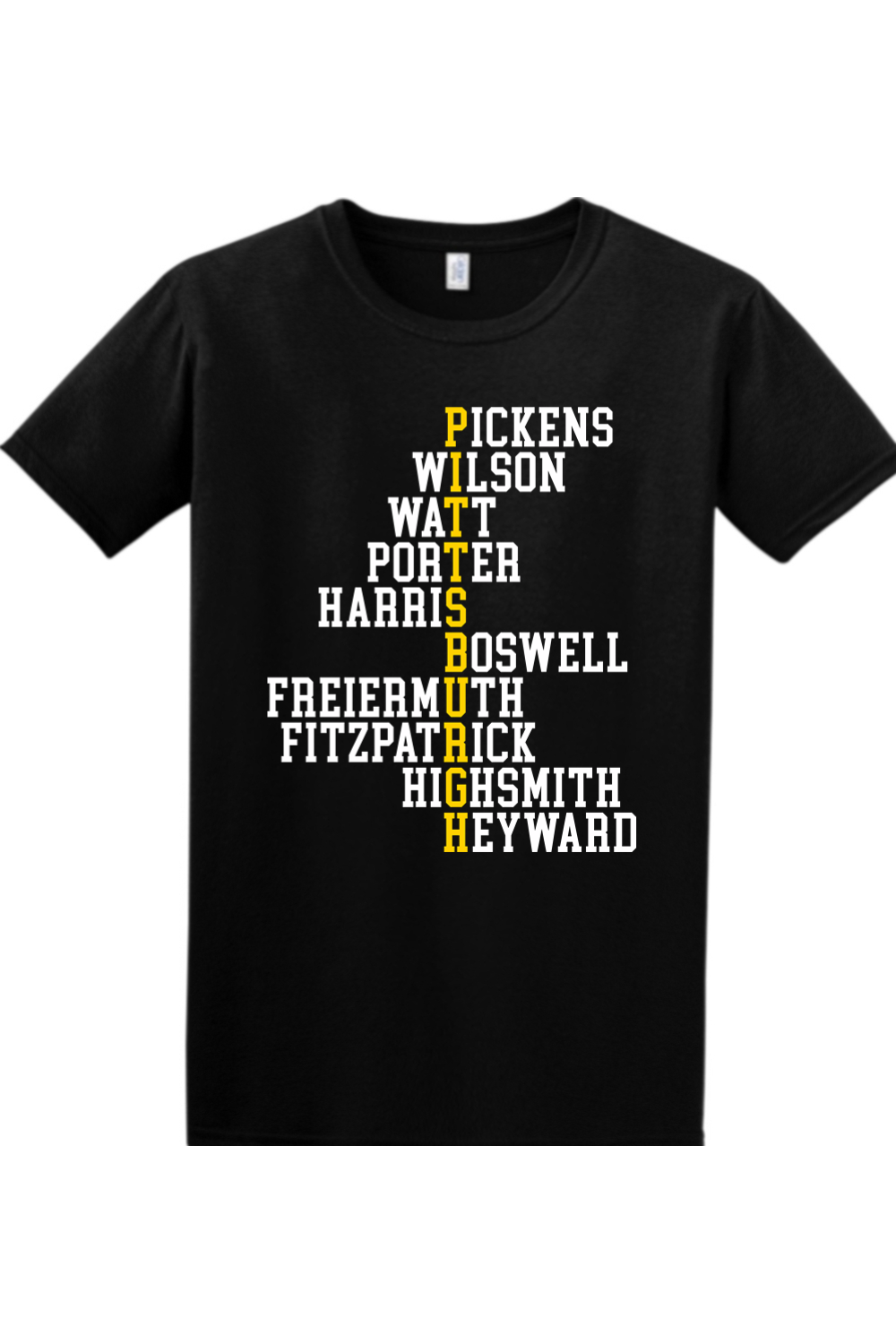 Pittsburgh Football Names - 4XL/5XL Softstyle T-Shirt