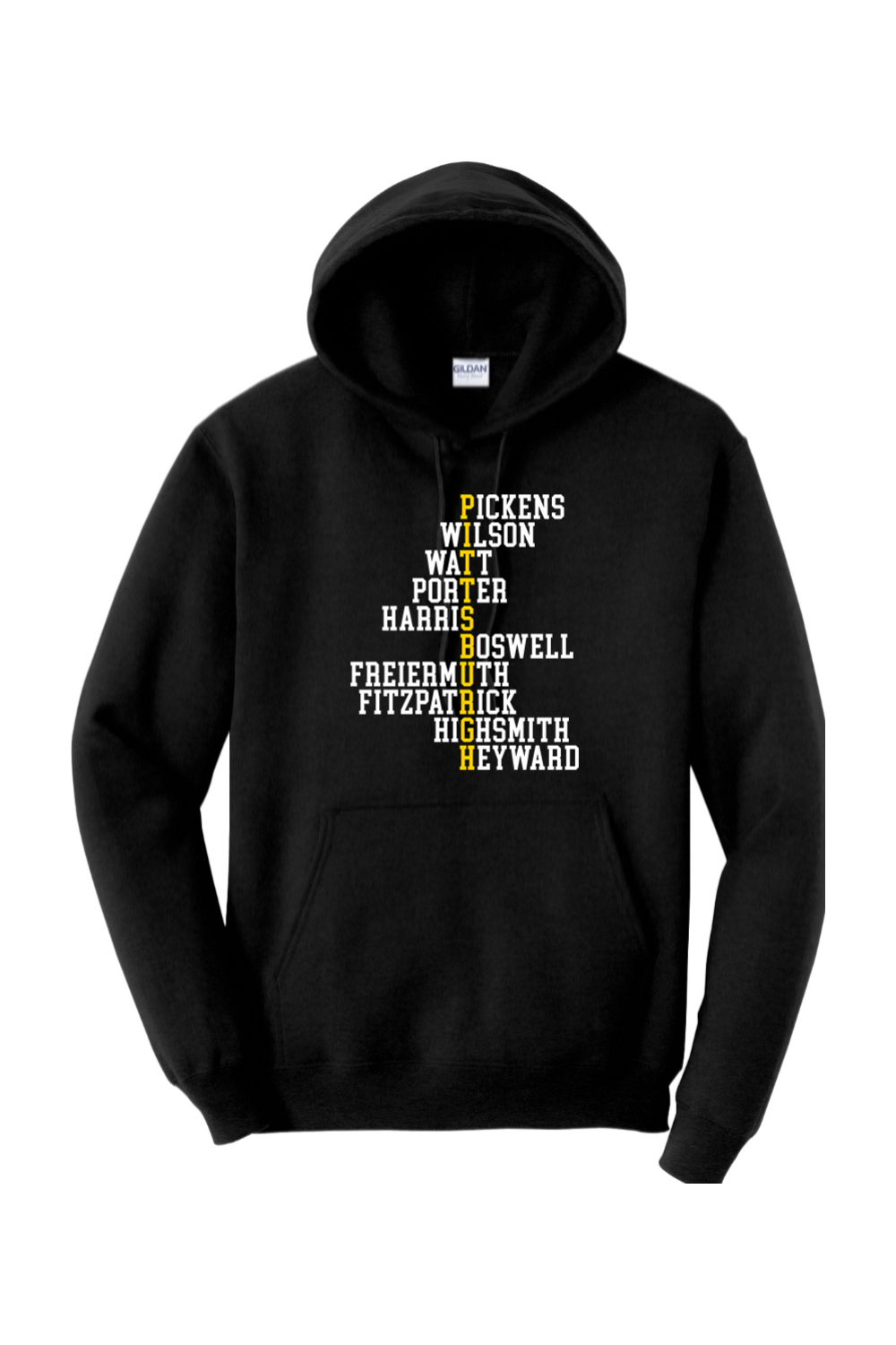 Pittsburgh Football Names - 5XL Heavy Blend Hooded Sweatshirt