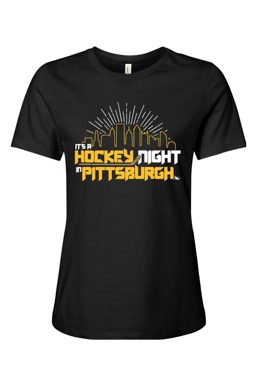 It's a Hockey Night in Pittsburgh - Ladies Tee - Yinzylvania