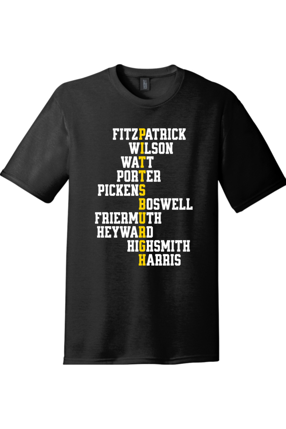 Pittsburgh Football Names - Tri-Blend Tee