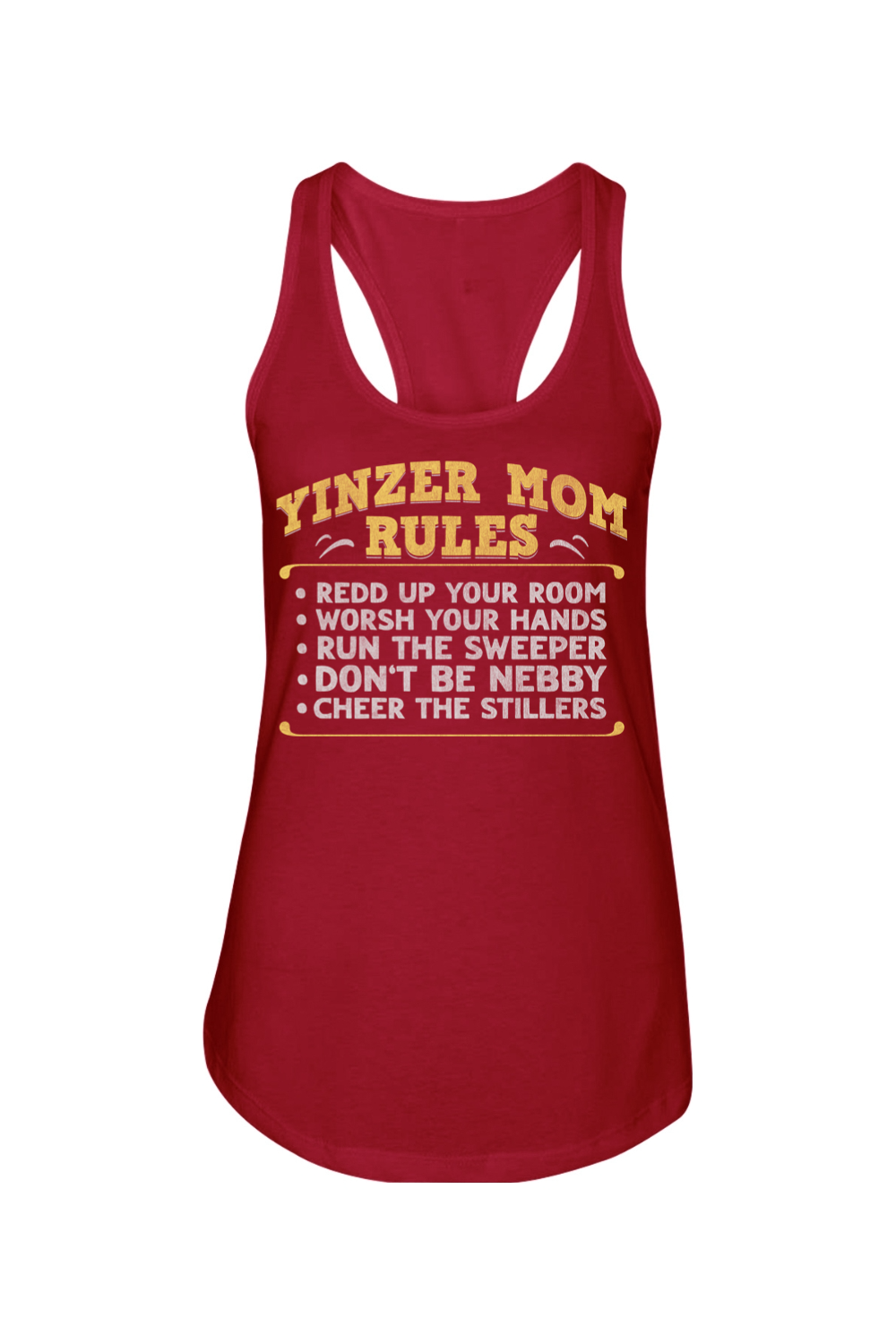 Yinzer Mom Rules - Ladies Racerback Tank - Yinzylvania