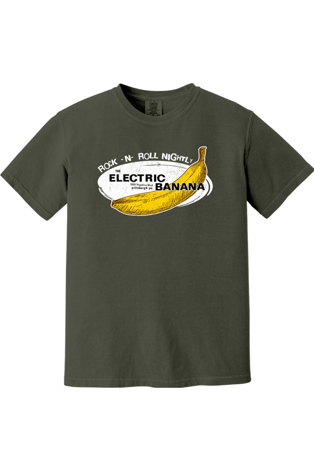 Electric Banana - Pittsburgh, PA - Comfort Colors 100% Cotton Tee