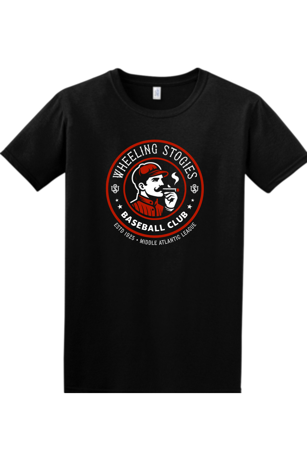 Wheeling Stogies Baseball - 4XL/5XL Softstyle T-Shirt