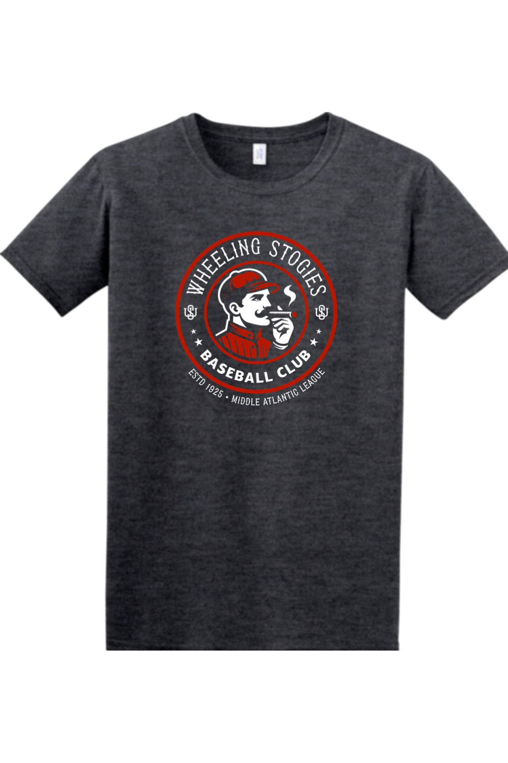 Wheeling Stogies Baseball - 4XL/5XL Softstyle T-Shirt