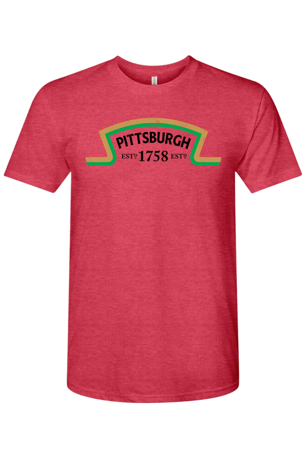 Pittsburgh Ketchup Label - Triblend Tee