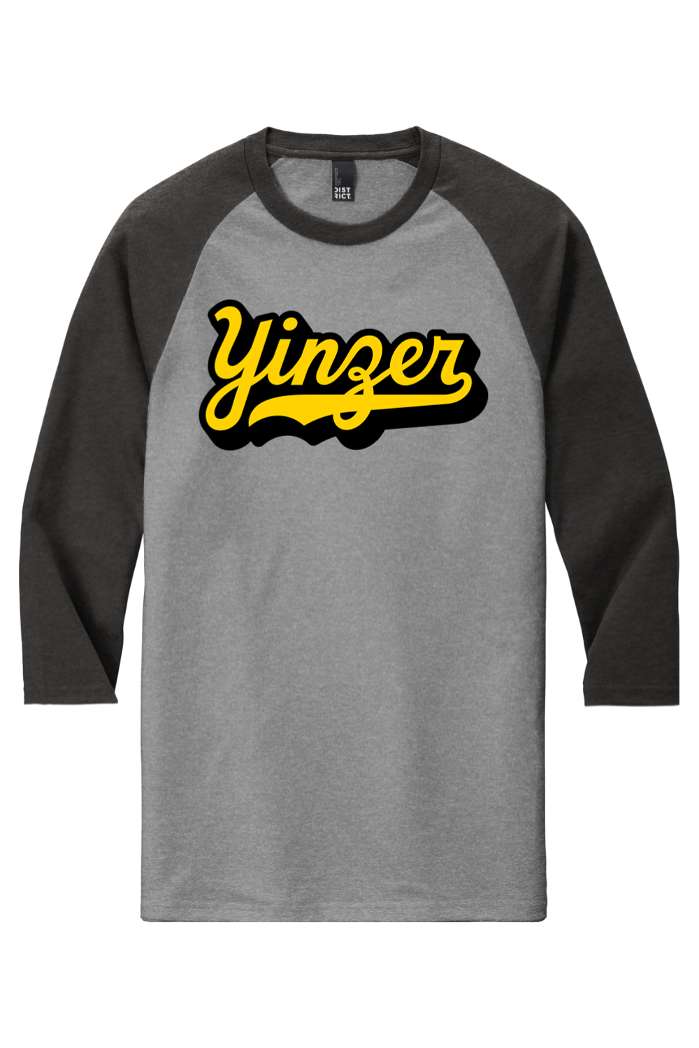 Yinzer Signature - Tri Blend 3/4-Sleeve Raglan