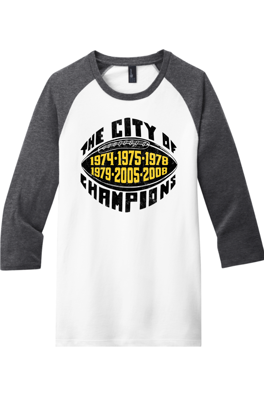 The City of Champions - Football - 3/4-Sleeve Raglan Tee - Yinzylvania