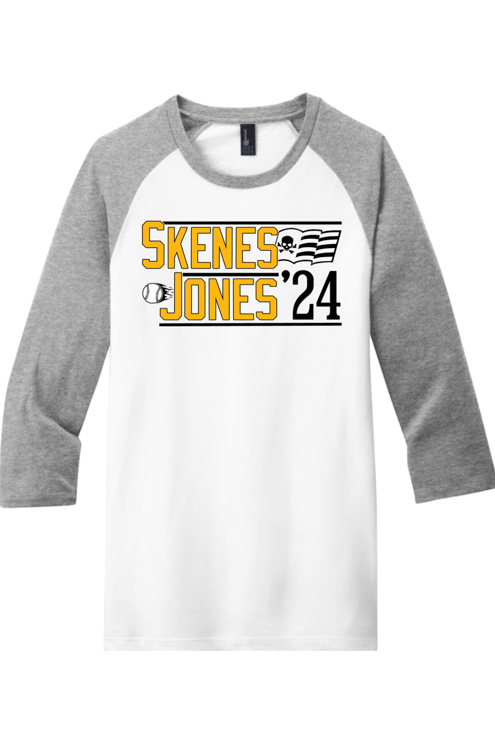 Skenes/Jones '24 - 3/4-Sleeve Raglan Tee - Yinzylvania