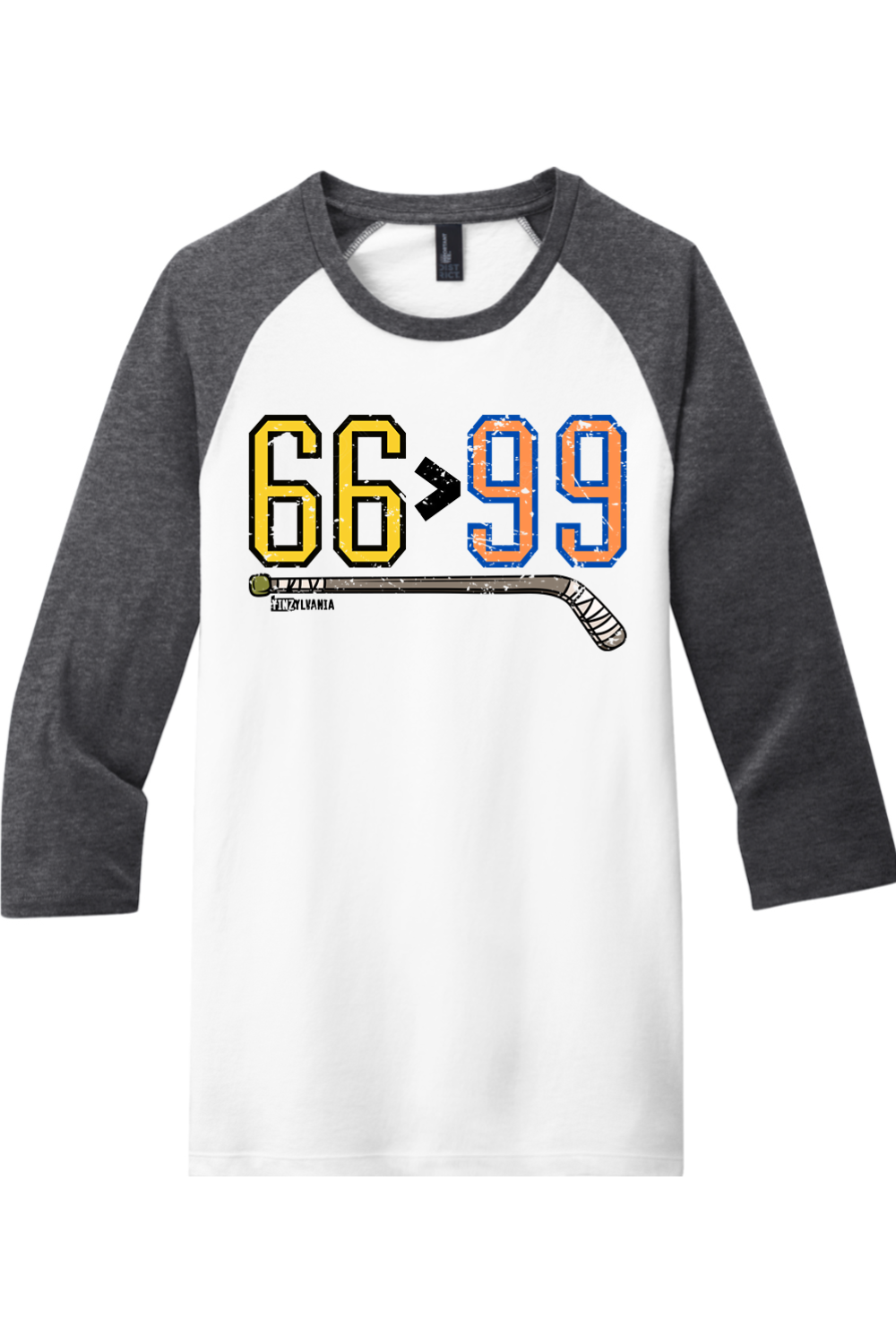 66 > 99 -  3/4-Sleeve Raglan Tee - Yinzylvania