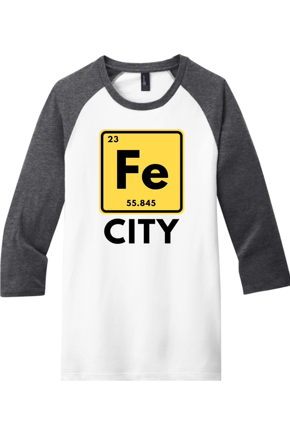 Iron City (Periodic Table) - 3/4-Sleeve Raglan Tee - Yinzylvania