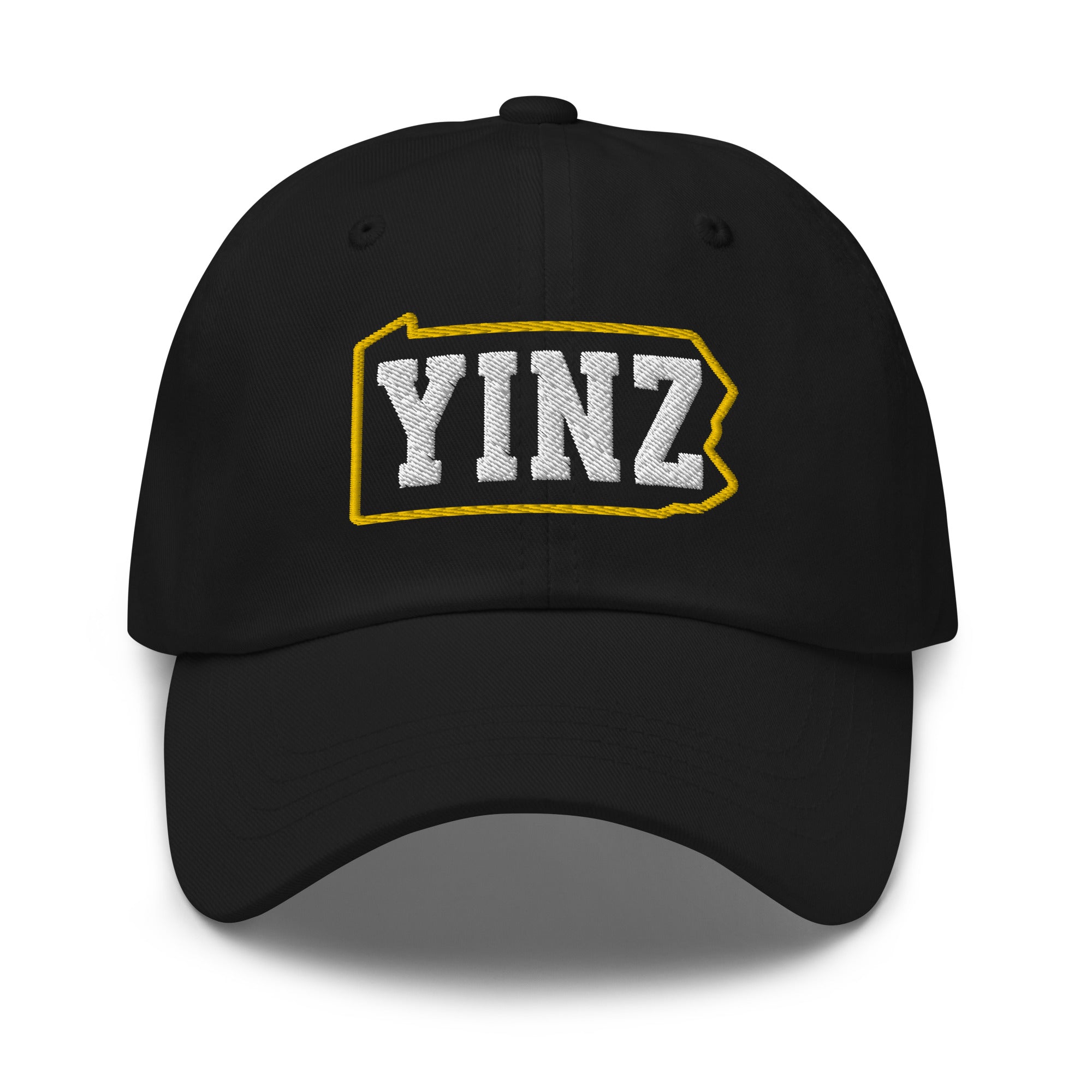 Yinzylvania - Black & Gold - Embroidered Dad Hat - Yinzylvania