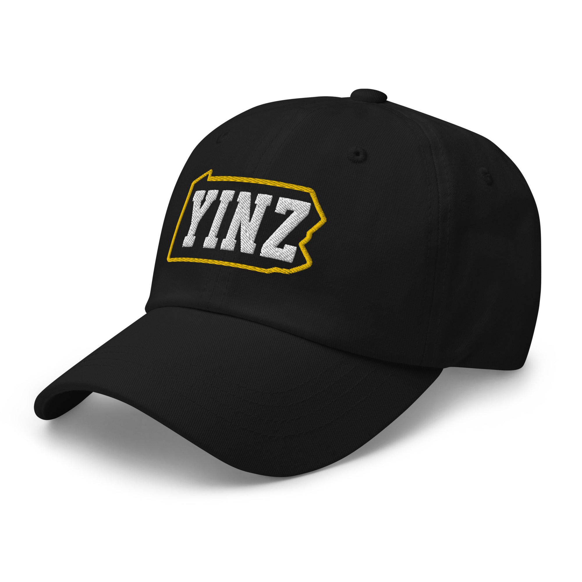 Yinzylvania - Black & Gold - Embroidered Dad Hat - Yinzylvania