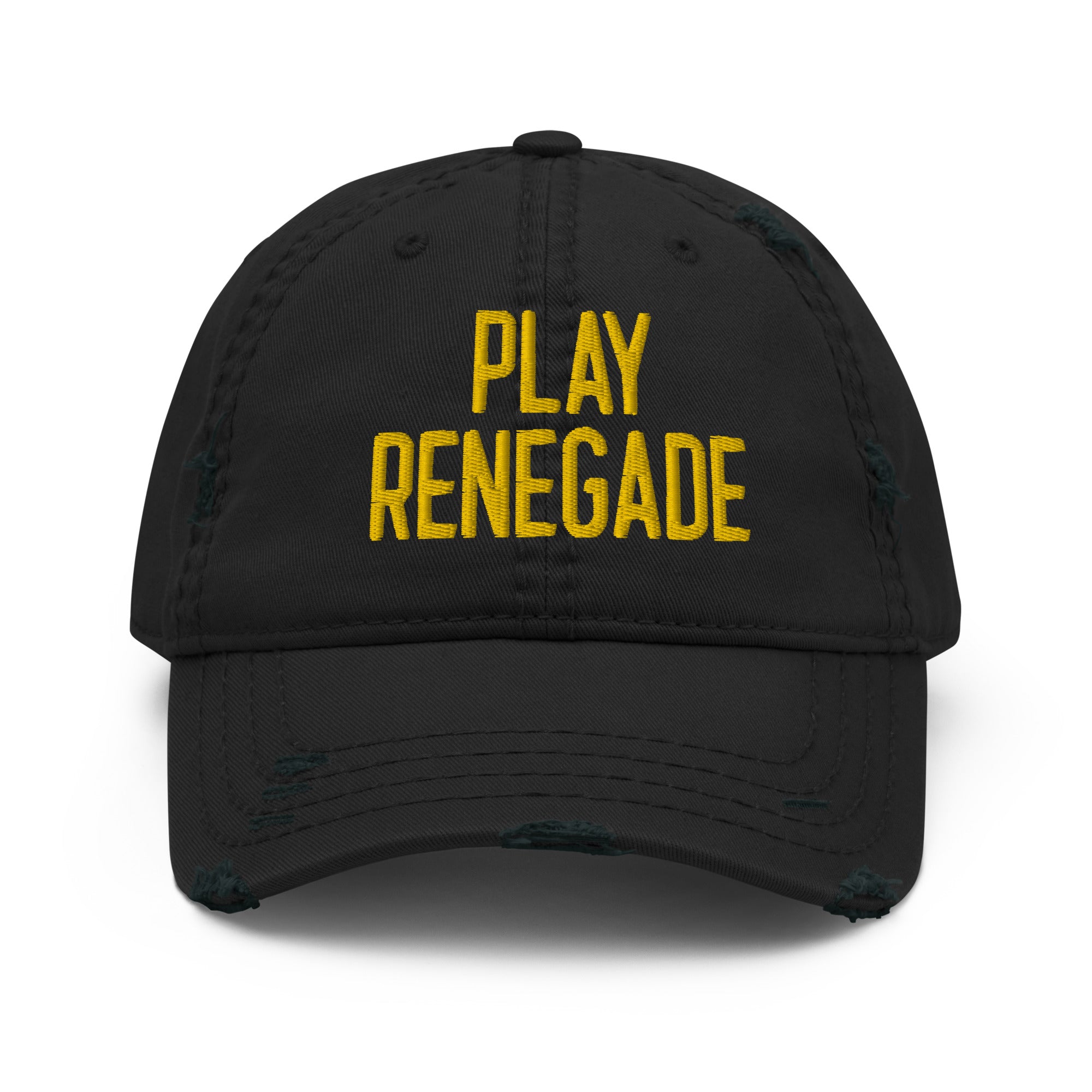 Play Renegade - Embroidered Distressed Dad Hat - Yinzylvania