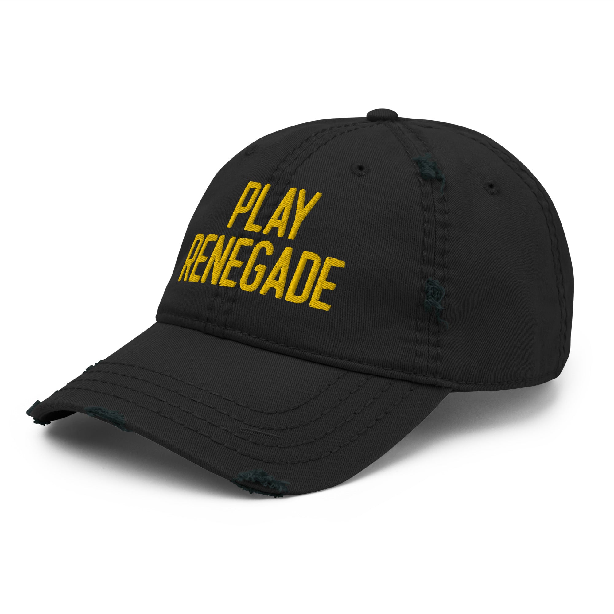 Play Renegade - Embroidered Distressed Dad Hat - Yinzylvania