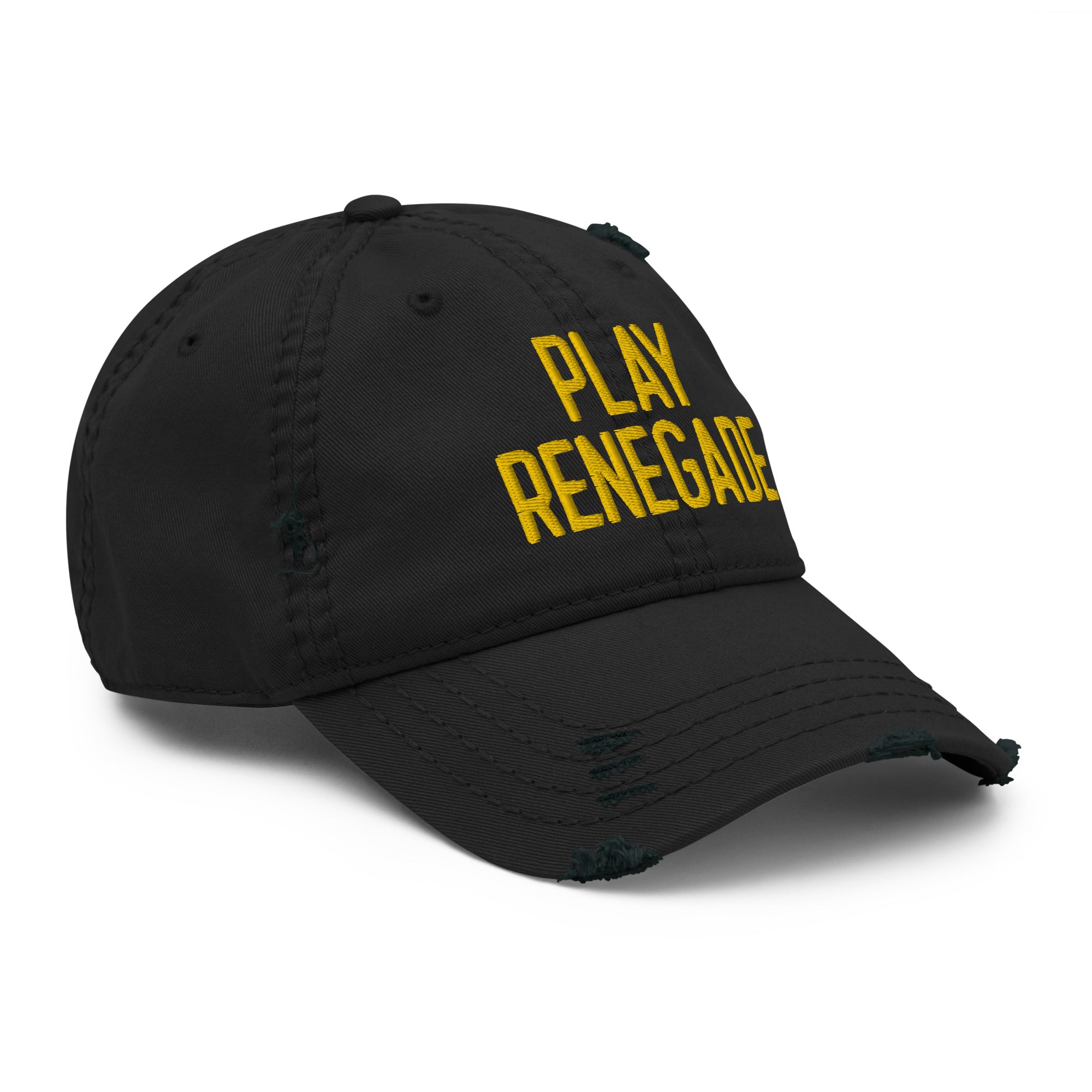 Play Renegade - Embroidered Distressed Dad Hat - Yinzylvania