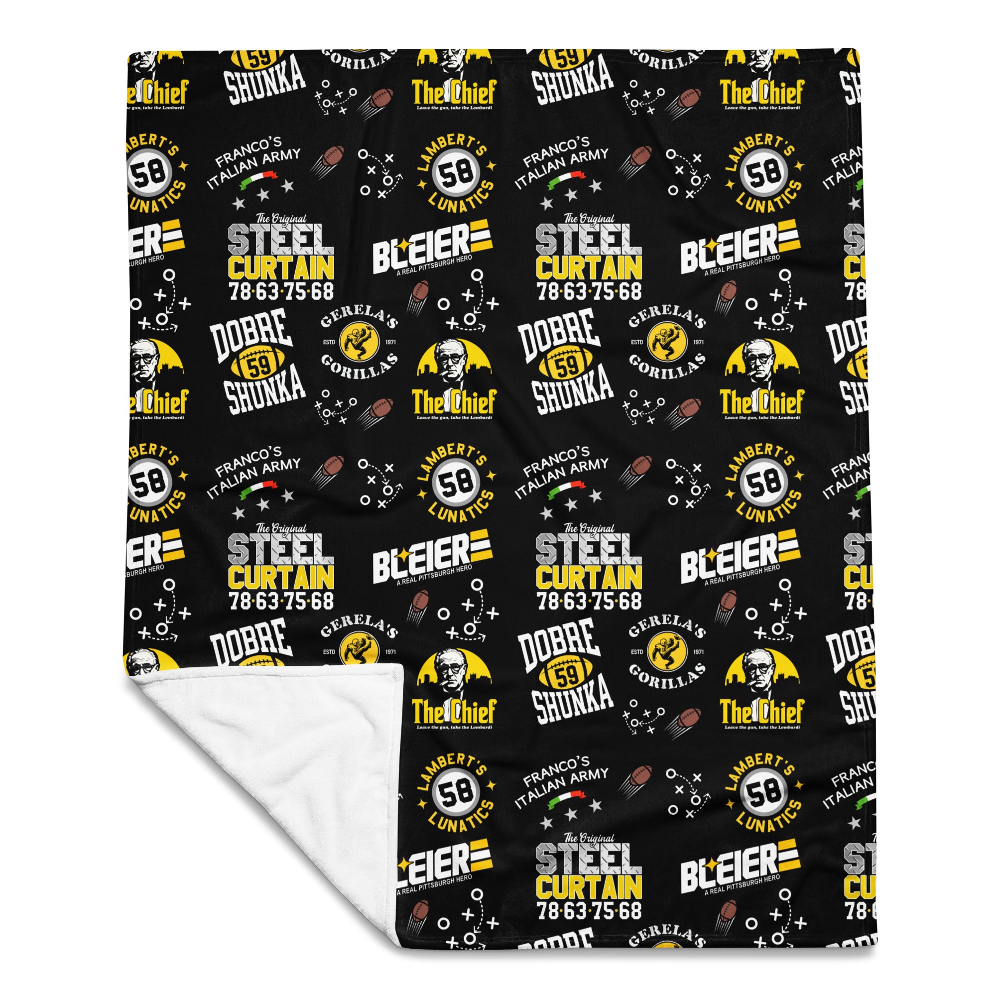 70s Stillers - Throw Blanket