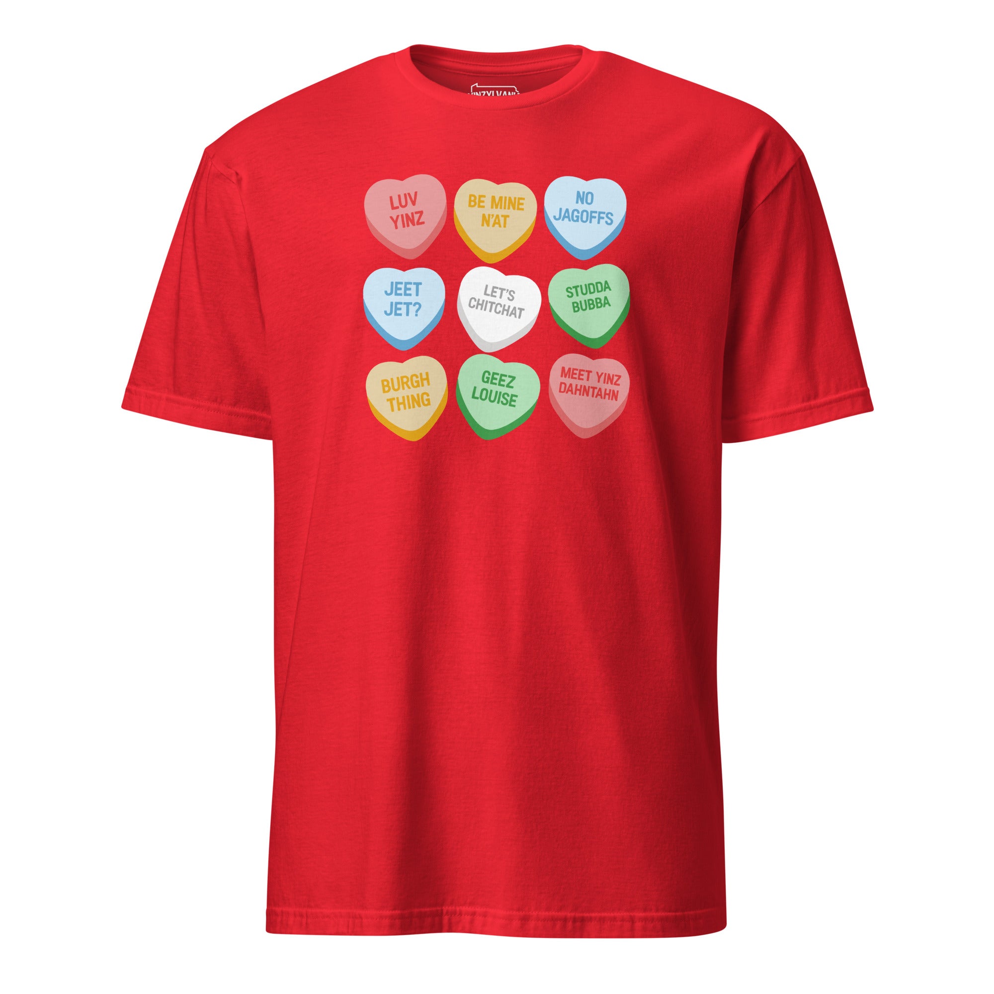 Pittsburghese Conversation Hearts | T-Shirt – Yinzylvania