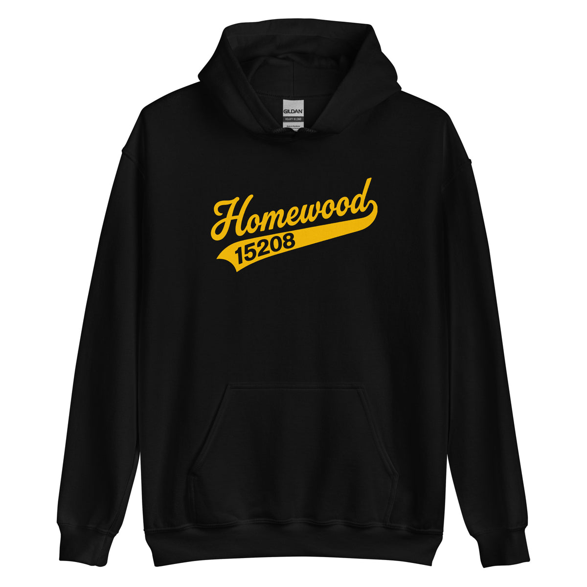 Homewood 15208 hoodie - Black - front