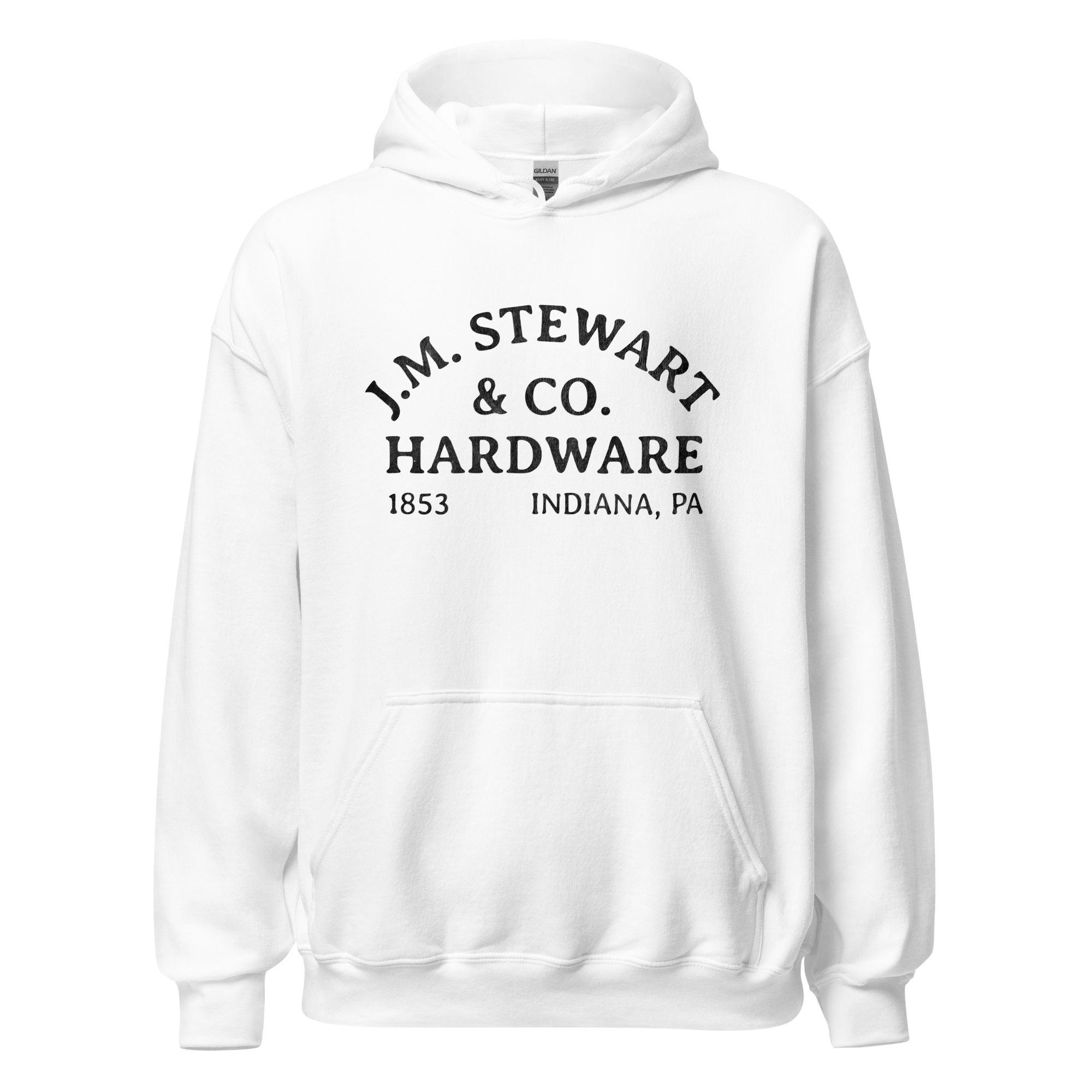 J.M. Stewart & Co. Hardware - Fleece Hoodie - Indiana, PA - Yinzylvania
