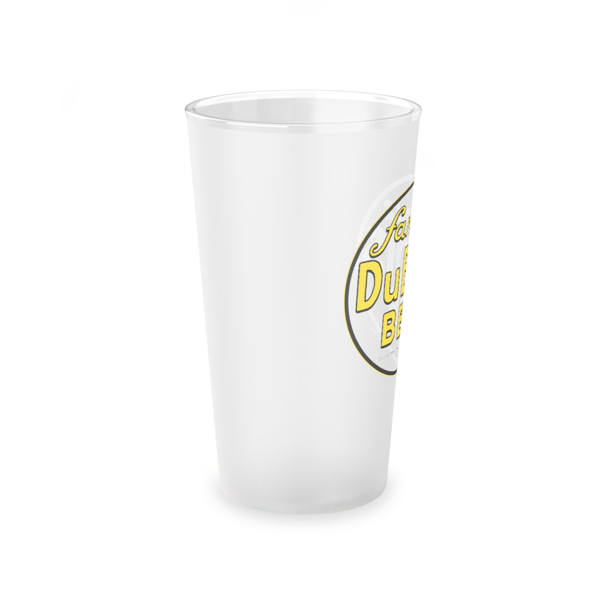 FAMOUS DuBOIS BEER - DuBOIS, PA - Frosted Pint Glass, 16oz - Yinzylvania