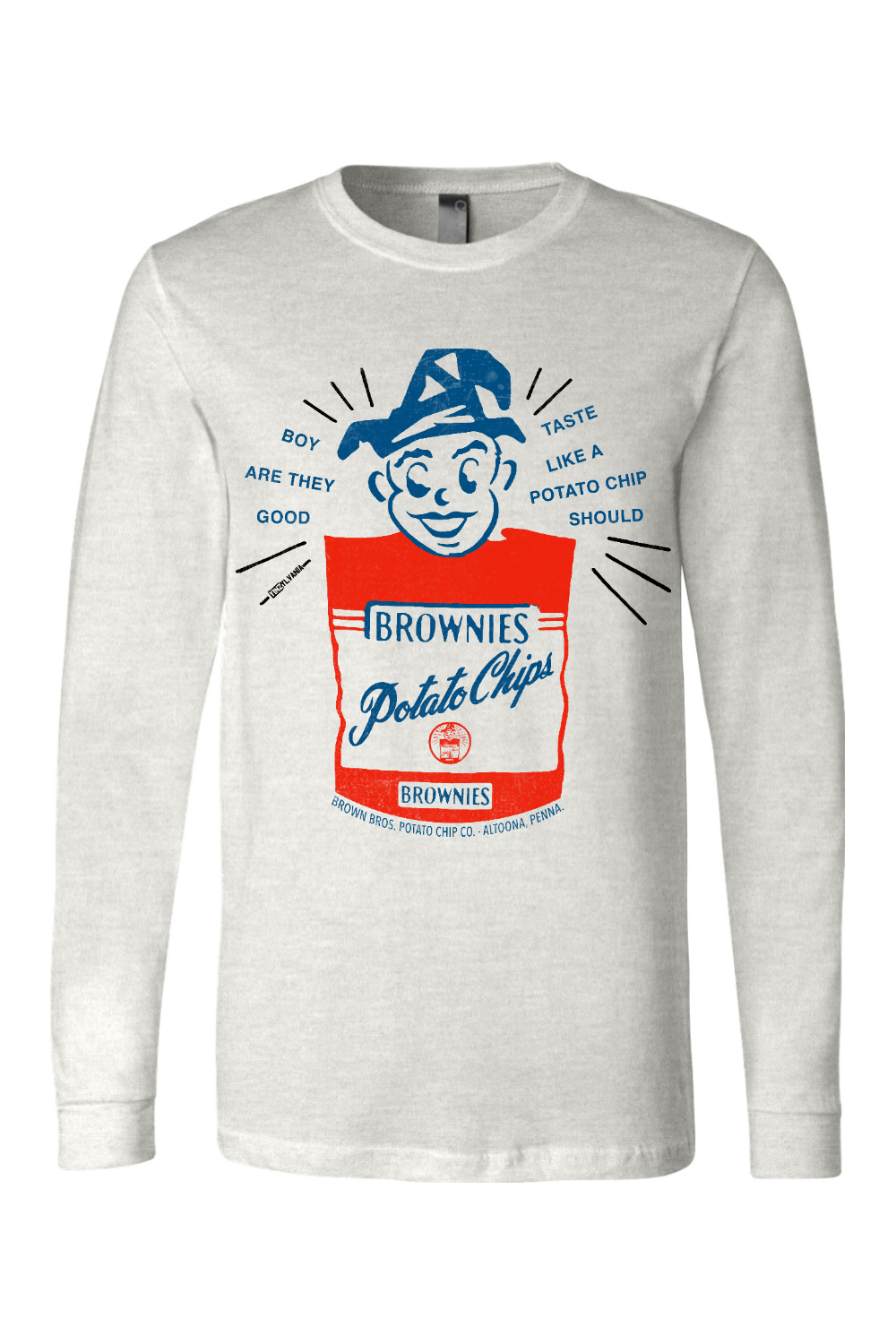 Brownie's Potato Chips - Altoona, PA - Unisex Long Sleeve Tee - Yinzylvania