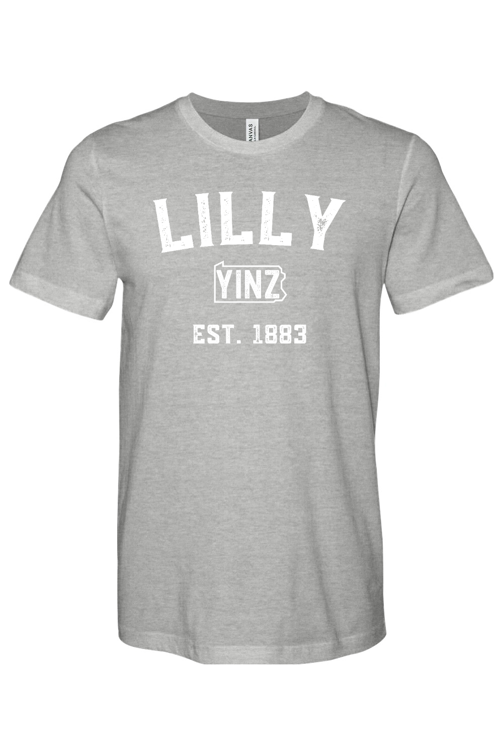 Lilly Yinzylvania - Bella + Canvas Heathered Jersey Tee - Yinzylvania