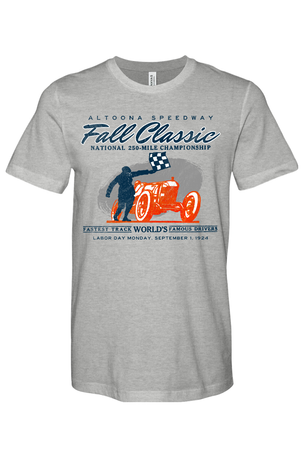 Altoona Speedway - Fall Classic - 1924 - Bella + Canvas Heathered Jersey Tee - Yinzylvania