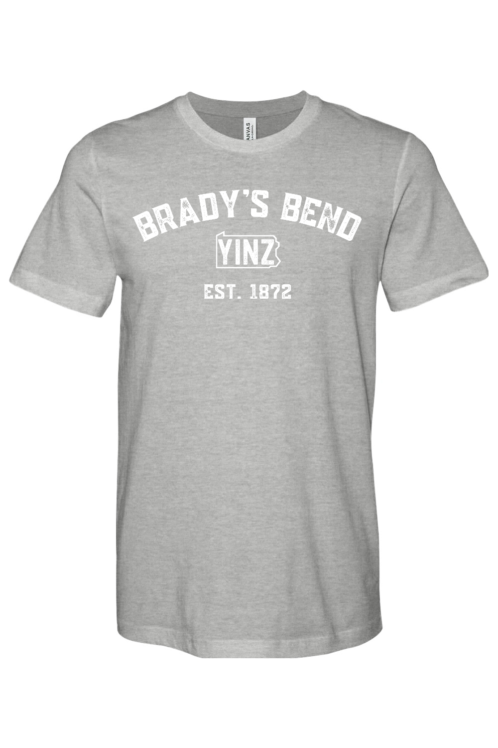 Brady's Bend Yinzylvania Bella + Canvas Heathered Jersey Tee - Yinzylvania